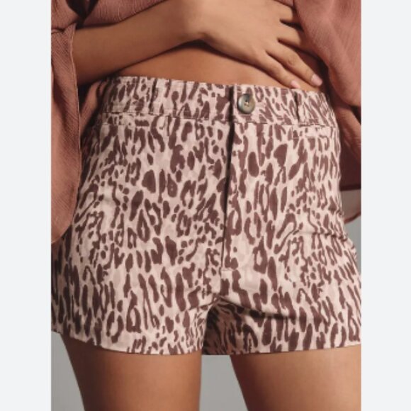 Brand New by Anthropologie Maeve Ettie High Rise Slim Printed Tailored Short - Picture 4 of 10